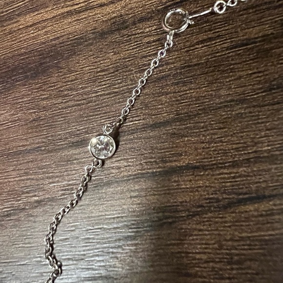 Elegant Sterling Silver Necklace with CZ Accents - Picture 2 of 3